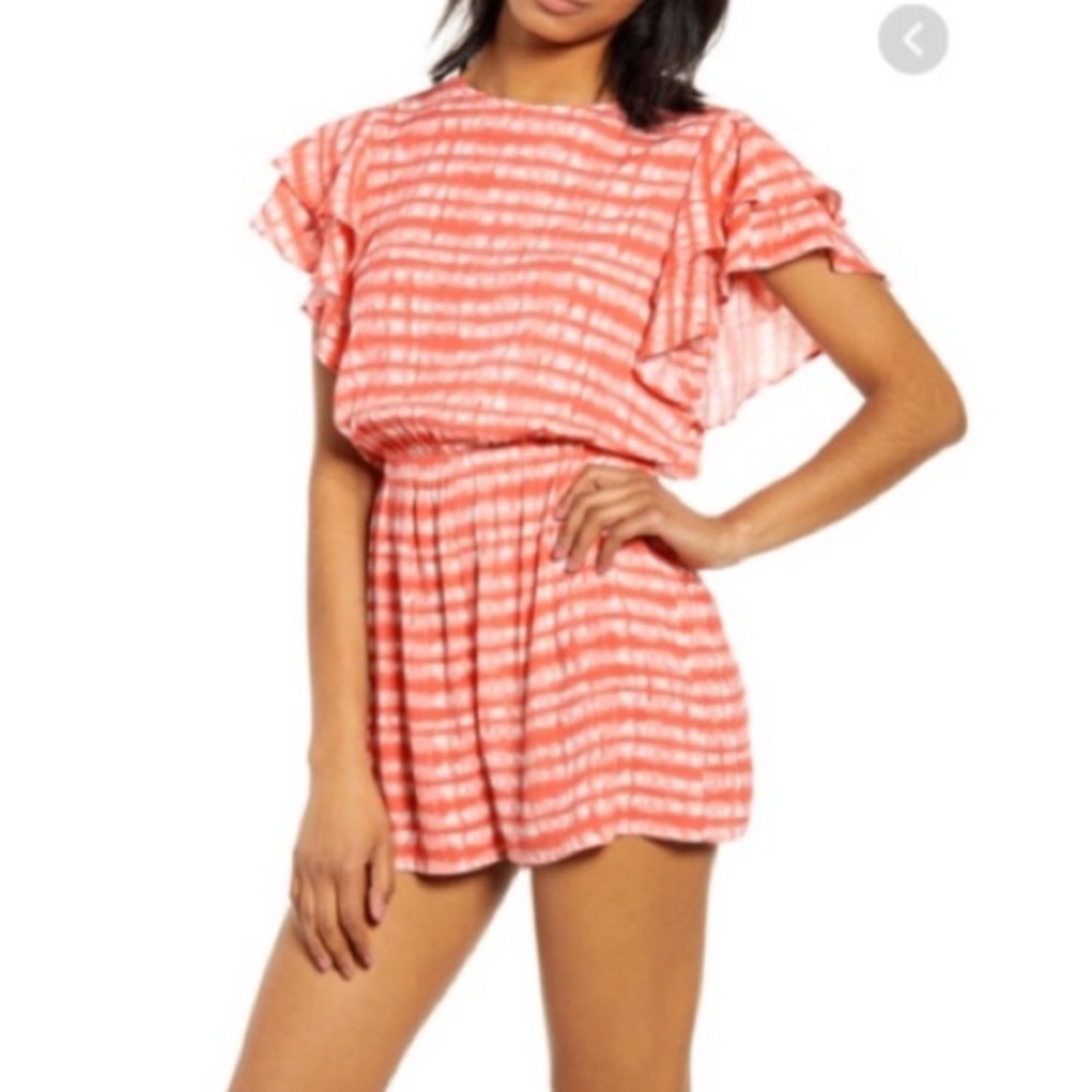 Nordstrom Good Luck Gem Tie Dye Romper Size Small NWT